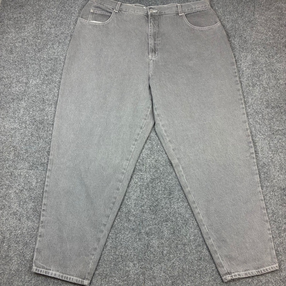 VTG y2k LA Blues High Waisted Tapered Leg Gray Jeans Womens Plus Size 24 Cotton
